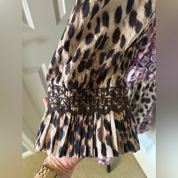 Figue Halina Leopard and Floral Print Women's Dress - Picture 5 of 7